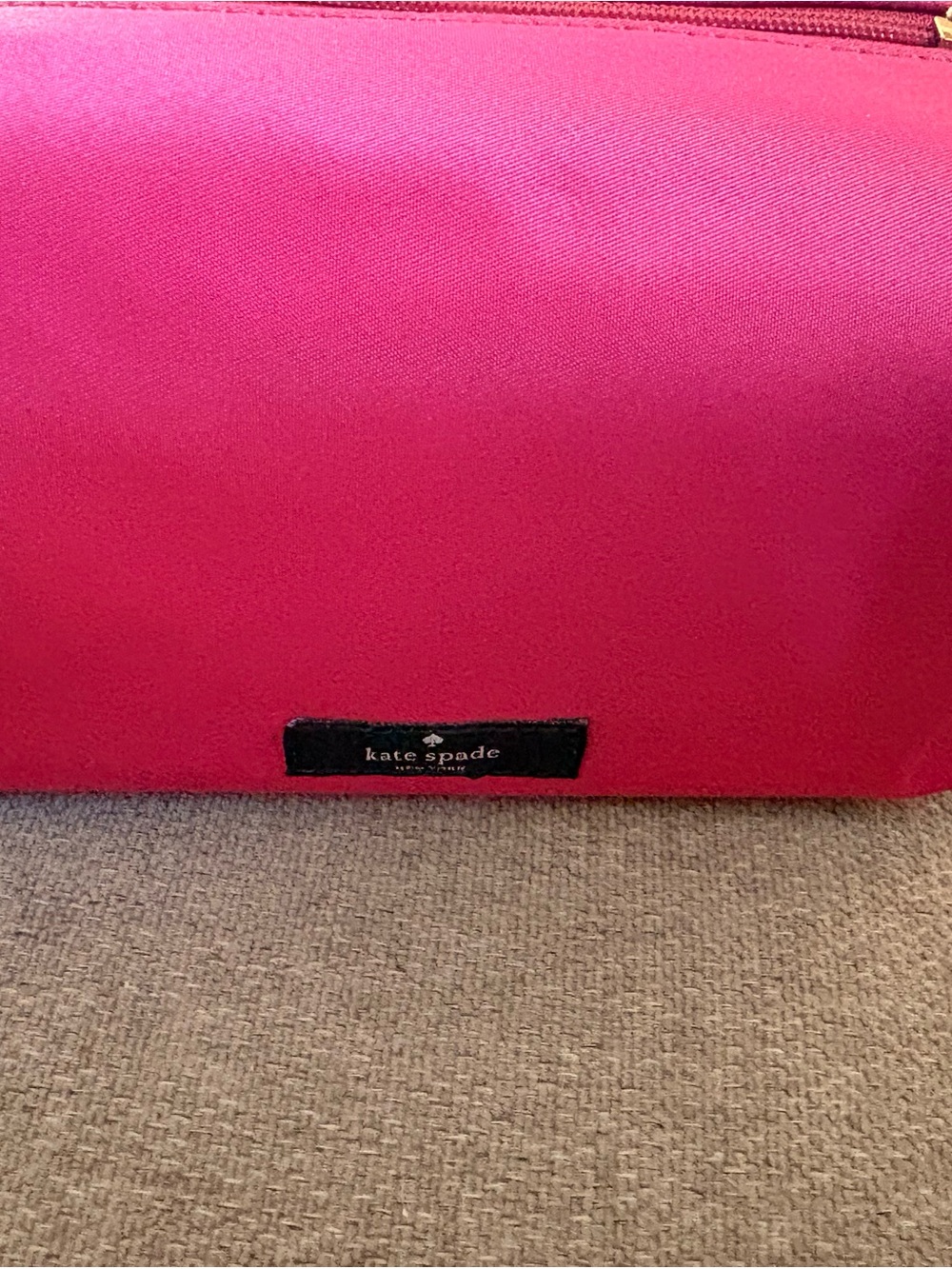 kate spade Hot Pink Nylon Cosmetic Pouch